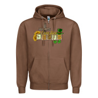Chestnut Love like Jesus St. Patrick's Zipper Hoodie - CowGirlArtShop
