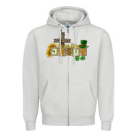 Dove Grey Love like Jesus St. Patrick's Zipper Hoodie - CowGirlArtShop