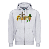Heather Grey Love like Jesus St. Patrick's Zipper Hoodie - CowGirlArtShop