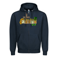 Navy Love like Jesus St. Patrick's Zipper Hoodie - CowGirlArtShop