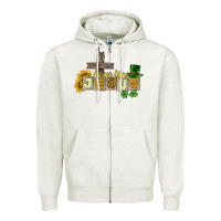 Oatmeal Heather Love like Jesus St. Patrick's Zipper Hoodie - CowGirlArtShop