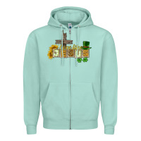 Seafoam Love like Jesus St. Patrick's Zipper Hoodie - CowGirlArtShop