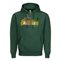 Sports Green Love like Jesus St. Patrick's Zipper Hoodie - CowGirlArtShop