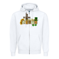 White Love like Jesus St. Patrick's Zipper Hoodie - CowGirlArtShop