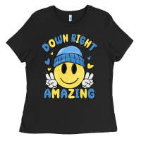 Black down right amazing Ladies Tee - MaliasSmallBusiness
