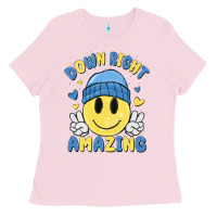 Bubblegum Pink down right amazing Ladies Tee - MaliasSmallBusiness