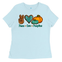 Peace Love Pumpkins Ladies Tee | Teevron