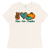 Bone peace love pumpkins Ladies Tee - Jasminsmagicworld