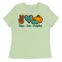 Matcha peace love pumpkins Ladies Tee - Jasminsmagicworld