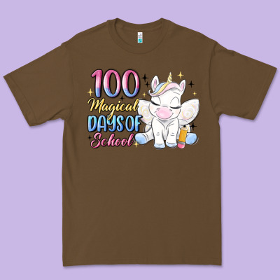 100 Magical Days Of School Premium Tee Designed By Maliassmallbusiness
