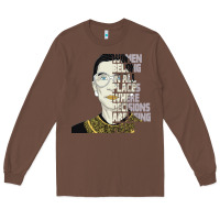 Chestnut RBG Ruth Bader Ginsburg Women Belong In All Places Long Sleeve Tee - Bettercallsaul