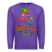 Purple im the shy elf elf Premium Sweatshirt - FaDigitalArtStudio