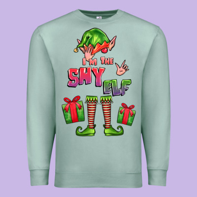 Im The Shy Elf Elf Premium Sweatshirt Designed By Fadigitalartstudio