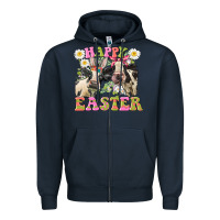 Happy Easter Heifers Easter Day Zipper Hoodie | Teevron