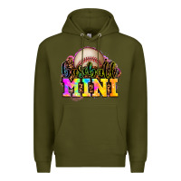 Army Green baseball mini Premium Hoodie - OliviaCreatesArt