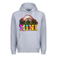 Heather Grey baseball mini Premium Hoodie - OliviaCreatesArt