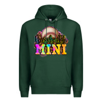 Sports Green baseball mini Premium Hoodie - OliviaCreatesArt