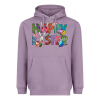 Lavender Western Happy Easter Heavyweight Hoodie - BundleAndBundleShop