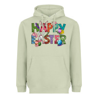 Matcha Western Happy Easter Heavyweight Hoodie - BundleAndBundleShop