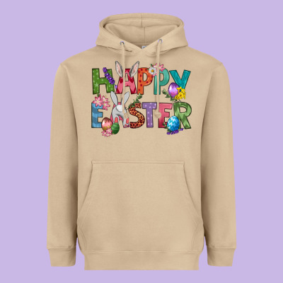 Western Happy Easter Heavyweight Hoodie Designed By Bundleandbundleshop