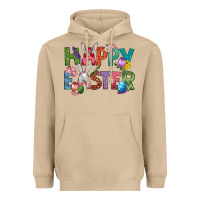 Mushroom Western Happy Easter Heavyweight Hoodie - BundleAndBundleShop