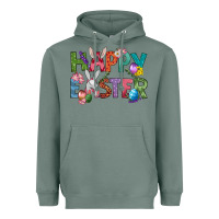 Sage Western Happy Easter Heavyweight Hoodie - BundleAndBundleShop