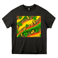 Asphalt st patricks coin and shamrock Heavy Core Tee - AdoDesignShop
