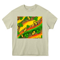 Mossy st patricks coin and shamrock Heavy Core Tee - AdoDesignShop