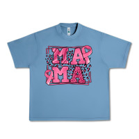 Pebble Blue Breast Cancer Awareness mama Urban Heavy Tee - LillyAllenDesigns