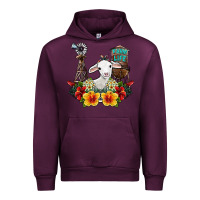 Mauve Wine farm life sheep Urban Hoodie - SublimationCraftShop