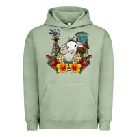 Pigment Oil Green farm life sheep Urban Hoodie - SublimationCraftShop