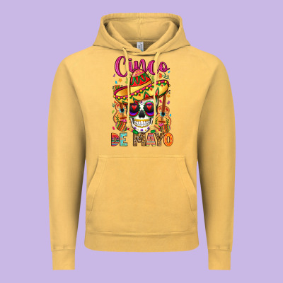Cinco De Mayo Vintage Hoodie Designed By Lillyallendesigns