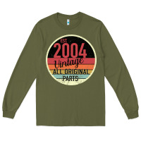 Army Green 15th Birthday gift Vintage 2004 Long Sleeve Tee - Bettercallsaul