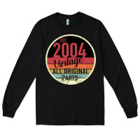 Black 15th Birthday gift Vintage 2004 Long Sleeve Tee - Bettercallsaul
