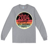 Heather Grey 15th Birthday gift Vintage 2004 Long Sleeve Tee - Bettercallsaul