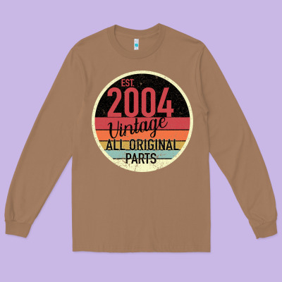 15th Birthday Gift Vintage 2004 Long Sleeve Tee Designed By Bettercallsaul