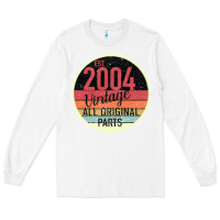 White 15th Birthday gift Vintage 2004 Long Sleeve Tee - Bettercallsaul