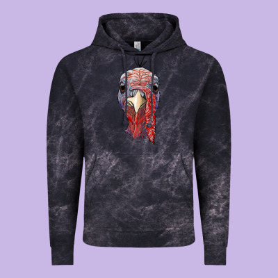 Gobble Face Vintage Hoodie Designed By Ranaportraitstore