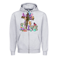 Heather Grey He is alive Easter Day Zipper Hoodie - CowGirlArtShop