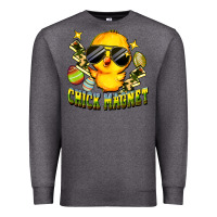 Charcoal Heather chick magnet Premium Sweatshirt - FaDigitalArtStudio