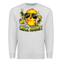 Dove Grey chick magnet Premium Sweatshirt - FaDigitalArtStudio