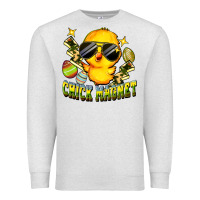 Oatmeal Heather chick magnet Premium Sweatshirt - FaDigitalArtStudio