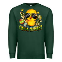 Sports Green chick magnet Premium Sweatshirt - FaDigitalArtStudio