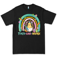 Black teach love inspire rainbow Premium Tee - MaliasSmallBusiness