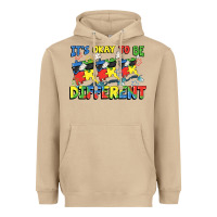Mushroom It's okay to be different Autism Heavyweight Hoodie - FaDigitalArtStudio