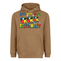 Toasted Coconut It's okay to be different Autism Heavyweight Hoodie - FaDigitalArtStudio