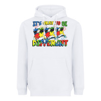 White It's okay to be different Autism Heavyweight Hoodie - FaDigitalArtStudio