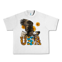 Lunar Rock Western Usa Eagle 4th of July Urban Heavy Tee - LillyAllenDesigns