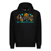 Black auntie like a mom only cooler Premium Hoodie - OliviaCreatesArt