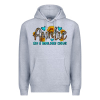 Heather Grey auntie like a mom only cooler Premium Hoodie - OliviaCreatesArt